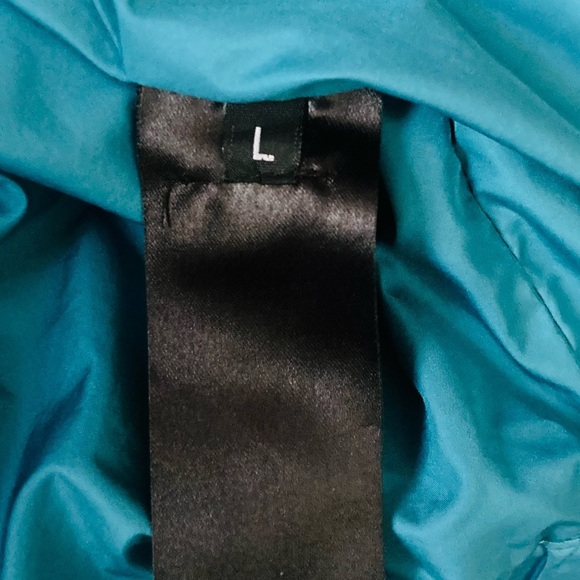 Bacon teal colored down filled puffer jacket. Size large. - Picture 8 of 8